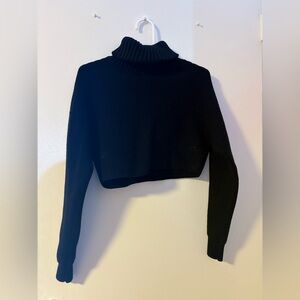 House of Harlow 1960 Black Ribbed Sweater